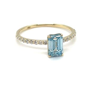 Sans prix de réserve - Bague - 14 carats Or jaune - 1.26ct.