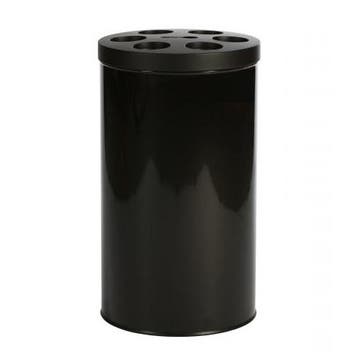 Afvalbak | Metaal (Zwart) | 40L | Wegwerpbekers |, Verzenden, Nieuw in verpakking