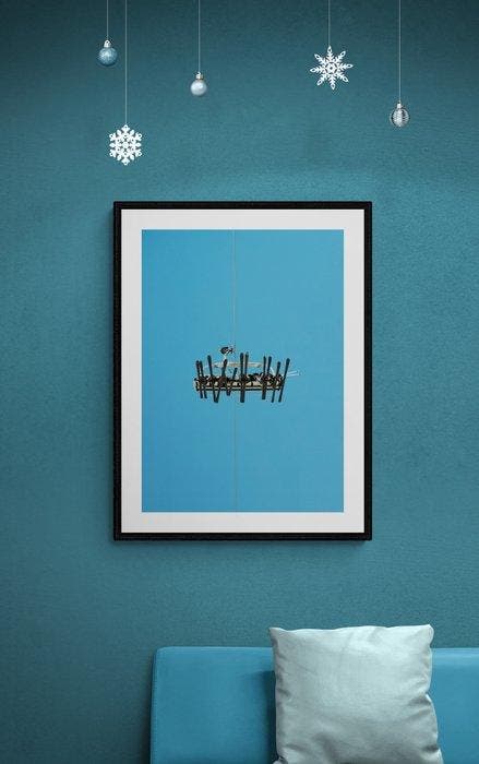 Marcus Cederberg - Uphill skiing, Antiquités & Art, Art | Objets design