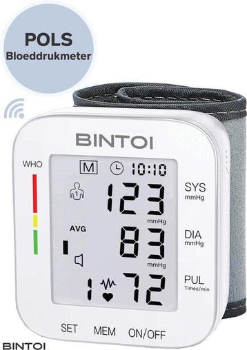 2dekans | Bintoi Bloeddrukmeter Pols – Automatisch –, Ophalen of Verzenden, Nieuw