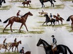 Equestrische stof Ascot Derby Vintage Luxury – Panama 100%
