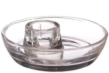 Kaarsenstandaard Mila Clear Ø9,8 cm h3 per stuk