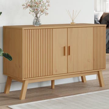 vidaXL Dressoir OLDEN 114x43x73,5 cm massief grenenhout, Verzenden