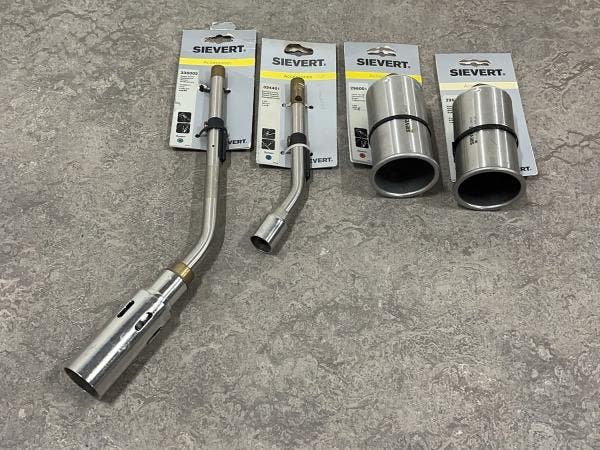 Veiling - Sievert gasbrander toebehoren set 4-delig, Bricolage & Construction, Outillage | Autres Machines