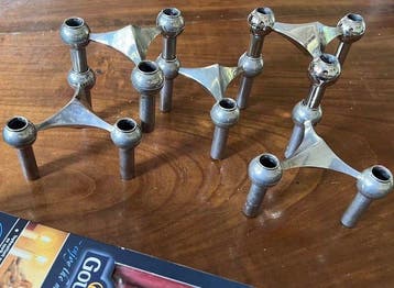 Nagel KG - Chandelier (5) - nickelé, Antiek en Kunst