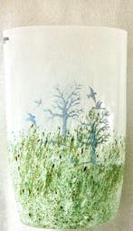 Kosta Boda - Kjell Engman - Vaas - oktober - Glas, Antiek en Kunst