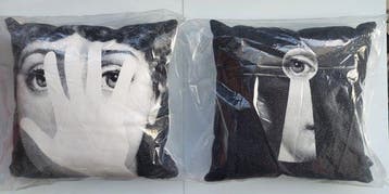 Piero Fornasetti Modellen Hand en Sleutel NIEUW - Kussen