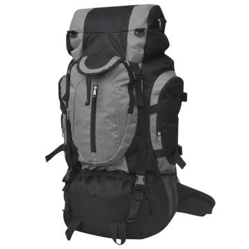 vidaXL Rugzak hiking XXL 75 L zwart en grijs, Verzenden, Nieuw