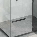 vidaXL 2 in 1 Doucheafvoer Zwart 60 cm Roestvrij staal 304, Verzenden, Nieuw