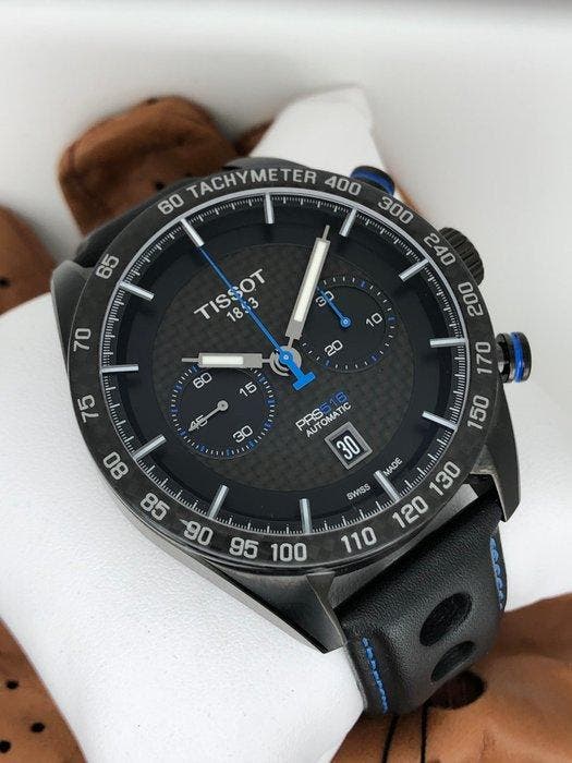 Tissot - PRS 516 Chronograph Automatic - Zonder minimumprijs, Handtassen en Accessoires, Horloges | Heren