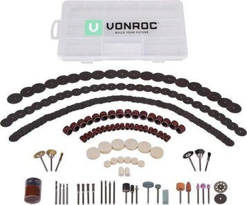2dekans | VONROC Roterende multitool – Accessoireset – 192, Ophalen of Verzenden, Nieuw