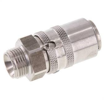 Acier inoxydable DN 9 (Micro) Coupleur dair Douille G 3/8, Verzenden