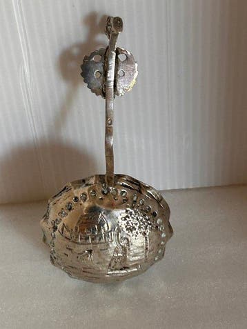 Cuillère - Argent 830 - cuillère caddy hollandaise antique