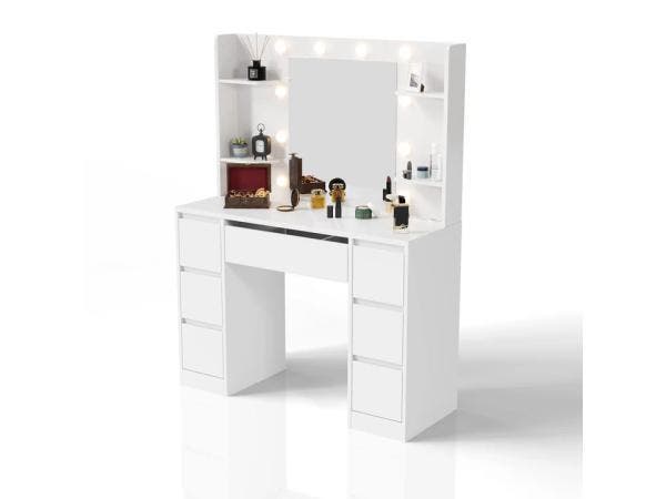 Veiling - Kaptafel / Schminktafel Malia - Incl. Spiegel en L, Maison & Meubles, Tables | Coiffeuses