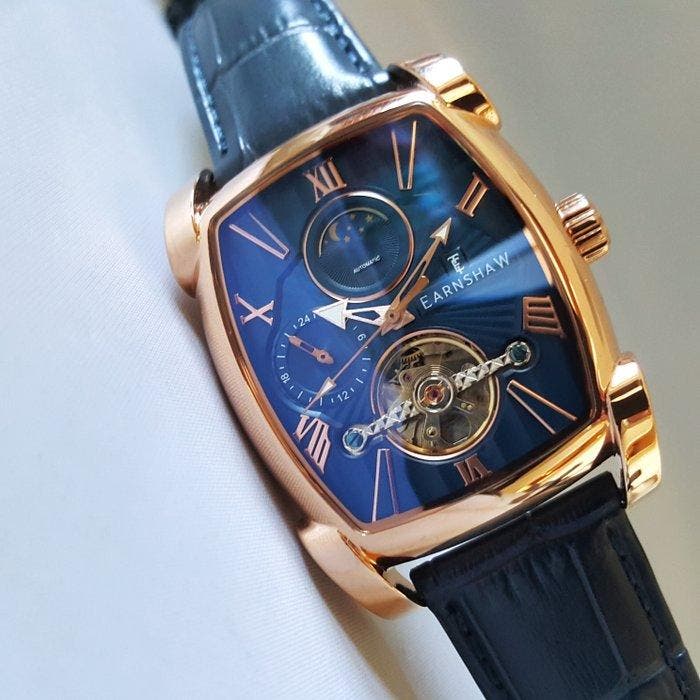 Thomas Earnshaw - Automatic - Moon / Sun - Gold - Tonneau -, Bijoux, Sacs & Beauté, Montres | Hommes