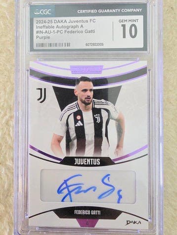 2024/25 DAKA Ineffable Federico Gatti Gesigneerde kaart,, Nieuw
