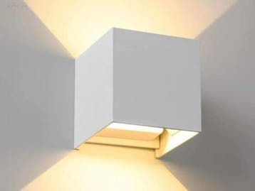 (10x) 7W LED wit Wandlamp Kubus duo licht..., Huis en Inrichting, Nieuw