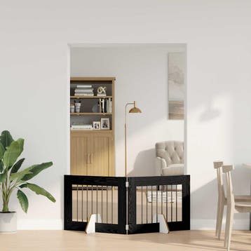 vidaXL Opvouwbaar hondenhekje met standaards 2 st 160,5 cm, Dieren en Toebehoren, Verzenden, Nieuw