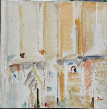 Hervé Orain (1941-2025) - Abstrait - Scène urbaine (sans