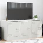 vidaXL Tv-meubel 99x39x44 cm staal wit, Verzenden, Nieuw