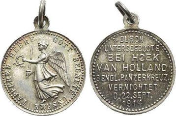 Ar-siegespfennig 1914 Eerste wereldoorlog, Verzenden