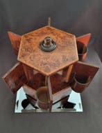 Sigarendoos - Spaans cederhout carrousel-humidor in, Antiek en Kunst