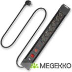 ACT Stekkerdoos met overspanningsbeveiliging en lichtgevende, Verzenden, Nieuw