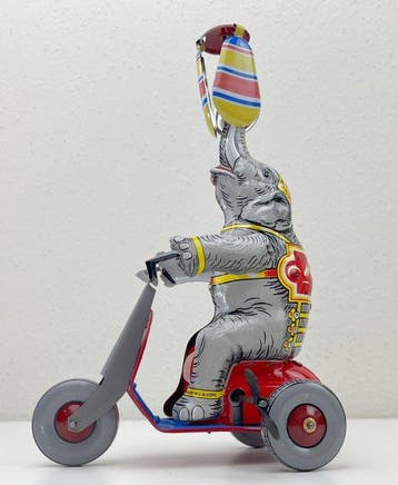Wagner-NBN - Éléphant de cirque Jumbo en étain à remontoir -