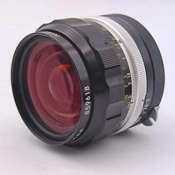 Nikon NIKKOR-O.C Auto 35mm f/2 Non-Ai Lens with Hood L1Bc