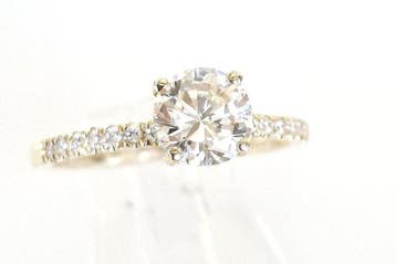 Verlovingsring - 14 karaat Geel goud - 1.13ct. tw. Diamant