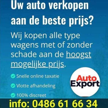 AUTO OPKOPER GRATIS Taxatie/Offerte Schade? Veel kms? Export, Auto diversen