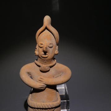 Colima, Westkust van Mexico Terracotta Figuur. 13,5 cm H.