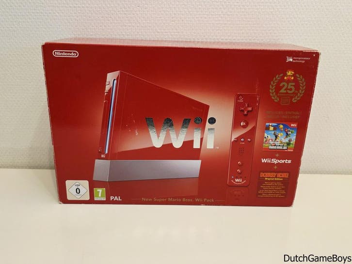Nintendo Wii - Red Console - Super Mario Bros. Pack : 25th A, Consoles de jeu & Jeux vidéo, Consoles de jeu | Nintendo Wii, Envoi