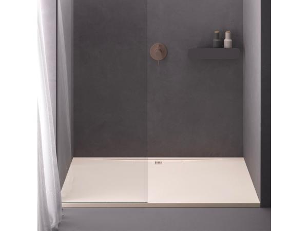 Veiling - Composiet douchebak wit side 80x110, Bricolage & Construction, Sanitaire