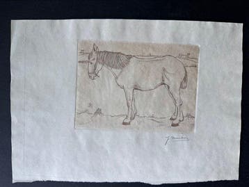 Jan Mankes (1889-1920) - Paard staand naar links