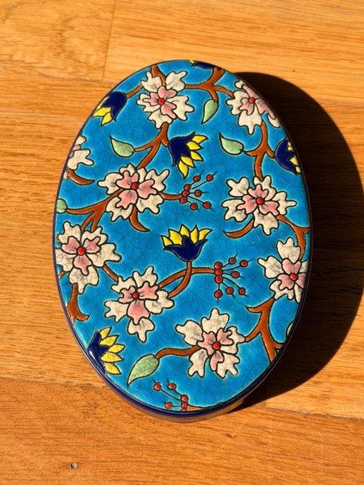 Longwy - Émaux de Longwy - Kom - Aardewerk, Antiek en Kunst, Antiek | Glaswerk en Kristal