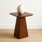 Salontafel Mangohout Salontafel Mick Vierkant Bruin 40x40 cm, Verzenden