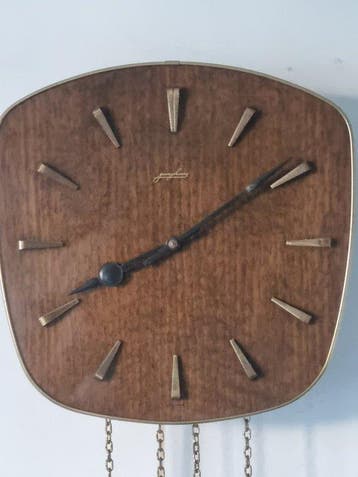 horloge mural - Junghans - Vintage - Teck - 1950-1960 -, Antiquités & Art