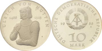10 Mark 1988 Kurs- en Gedenkmunten, Verzenden, België