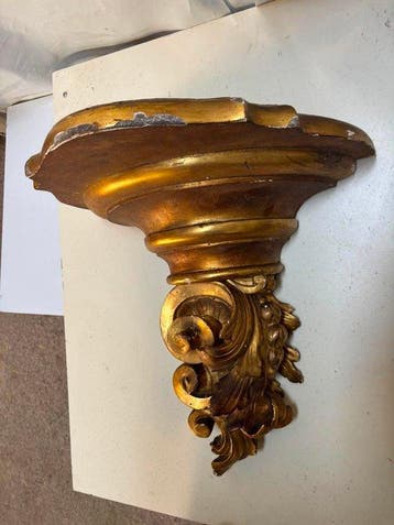 Console - Noyer, Bois doré - Consolle Antica