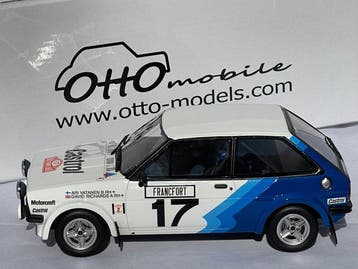 Otto Mobile 1:18 - Model raceauto - Ford Fiesta Mk1 1600, Nieuw