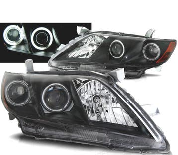 Phares Pour Toyota Camry 6 Xv40 06-09 Angel Eyes Noir, Verzenden, Nieuw