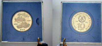 10 Mark 1981 A Gedenkmunten duitse Demokratische Republik, Verzenden, België