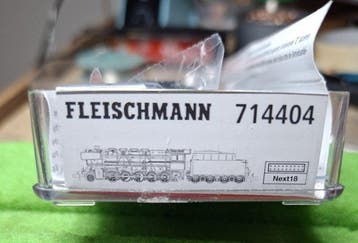 Fleischmann N - 714404 - Stoomlocomotief met tender (1) - BR