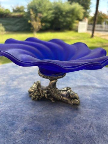 Robean - sculptuur, Coupelle - 12 cm - Glas, Zilver