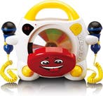 Karaoke set voor kinderen - 2 Microfoons - Wit - Lenco, Audio, Tv en Foto, Verzenden, Nieuw