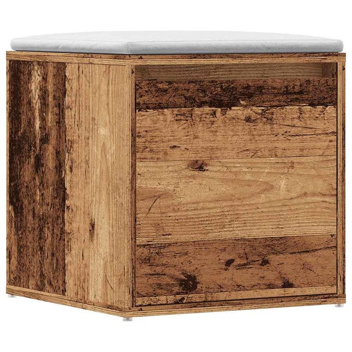 vidaXL Opbergbox met lade 40,5x40x40 cm bewerkt hout oud, Huis en Inrichting, Kasten | Overige, Nieuw, Verzenden
