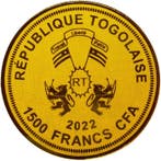 Togo. 1500 Francs 2022 Madonna Benois by Leonardo da Vinci