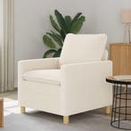 vidaXL bank / zetel Crèmekleurig 76 x 81 x 87,5 cm Stof, Verzenden, Nieuw
