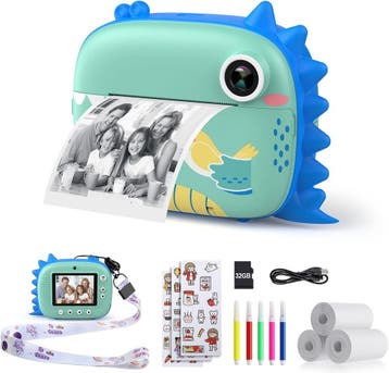 Kindercamera Zero-Ink Blauw | OP = OP | Pak die 36% korting, Verzenden, Nieuw, Elektronica